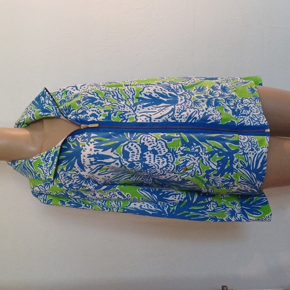 Lilly Pulitzer Legna Limeaid Zip Up Jacket M 63043 - Picture 1 of 13